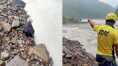 Photo of बदरीनाथ हाईवे पर केदारनाथ दर्शन कर लौट यात्रियों की खाई में गिरी कार