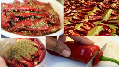 Photo of आप अगर आम, नींबू , गाजर जैसे अचार का स्वाद लेकर बोर हो चुके हैं तो ट्राई करें बनारसी लाल मिर्च का अचार..
