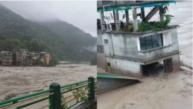 Photo of सिक्किम में बाढ़ से मचा कोहराम हुई भारी तबाही..