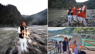 Photo of विजयदशमी पर परिवार संग सपा प्रमुख अखिलेश यादव पहुंचे देवप्रयाग, माँ गंगा का लिया आशीर्वाद