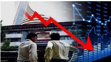 Photo of शेयर बाजार ,सेंसेक्स 300 और निफ्टी 100 अंक गिरे
