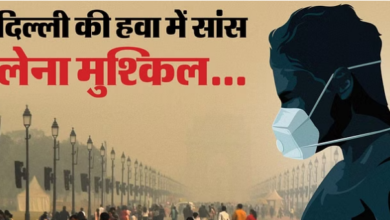 Photo of अगले तीन दिन सांस पर संकट:बेहद खराब दिल्ली की वायु,कई इलाकों में AQI 400 पार