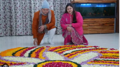 Photo of CM पुष्कर धामी ने बनाई फूलों की रंगोली,कहा- राम मंदिर प्राण प्रतिष्ठा के पावन पर्व को उत्साह से मनाए!