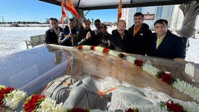 Photo of न्यूजर्सी पहुंची भगवान हनुमान की 25 फीट लंबी प्रतिमा