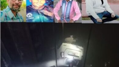 Photo of बिजनौर : रेलिंग तोड़ते हुए 30 फीट नीचे रामगंगा में गिरी कार