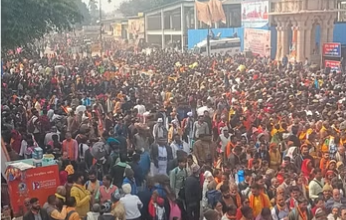 Photo of मौनी अमावस्या पर प्रयागराज के श्रद्धालुओं से पटी रामनगरी अयोध्या