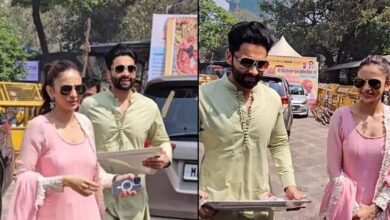 Photo of राकुल प्रीत सिंह-जैकी भगनानी ने शादी से पहले किए बप्पा के दर्शन