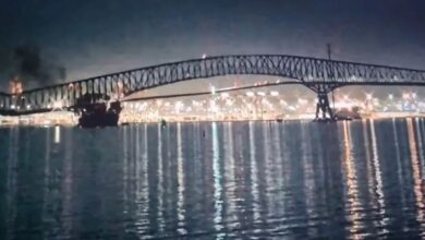 Photo of यूएस: बाल्टीमोर का सबसे लंबा फ्रांसिस स्कॉट ब्रिज जहाज के टकराने से ढह गया