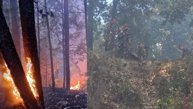 Photo of उत्तराखंड: धधक रहे जंगल…लैंसडौन में छावनी तक पहुंची आग