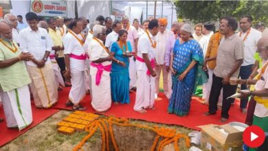 Photo of वाराणसी: गाजे बाजे के साथ काशी में हुआ धर्मशाला का भूमिपूजन